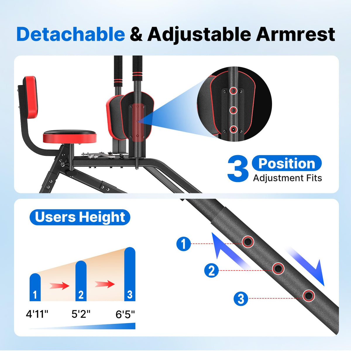 Hip Abductor Machine - Resistance upto 80 LBs