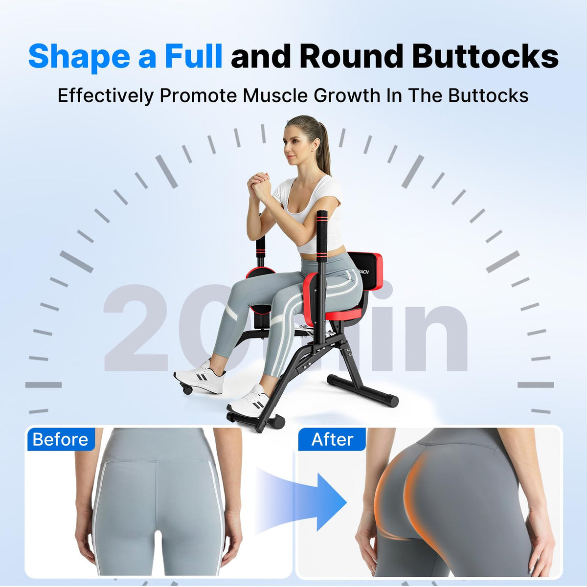 Hip Abductor Machine - Resistance upto 80 LBs