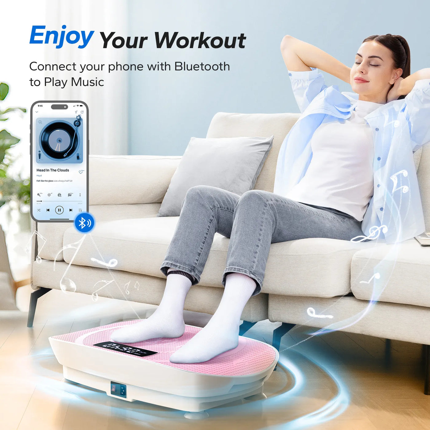Merach Vibration Plate - Weight limit upto 330 LBs